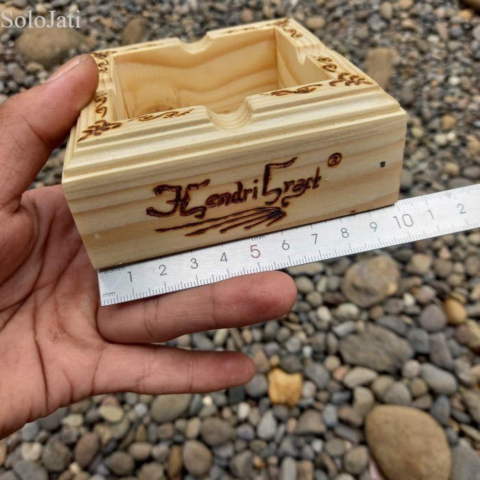 

asbak ukir pyrograph kayu jati belanda murah