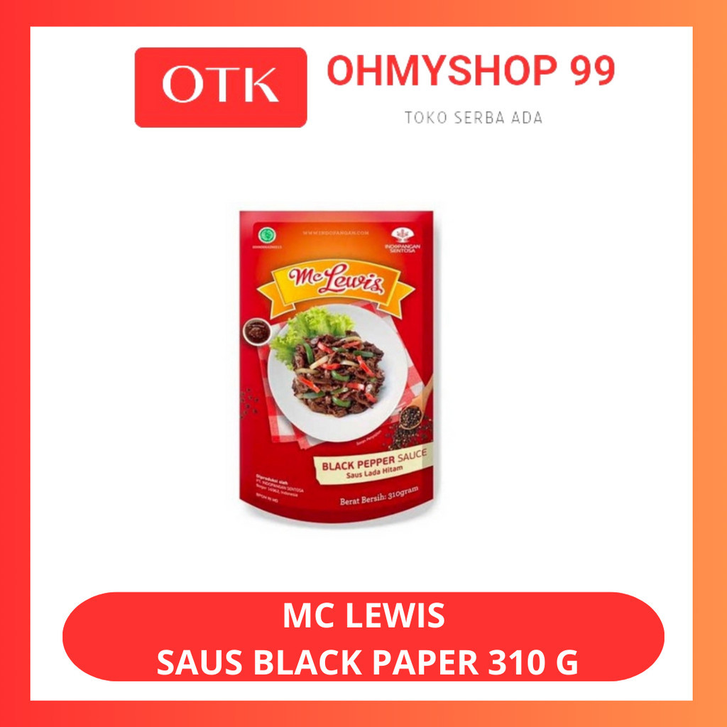 

MC LEWIS Black Pepper Sauce Saus Lada Hitam 310gr