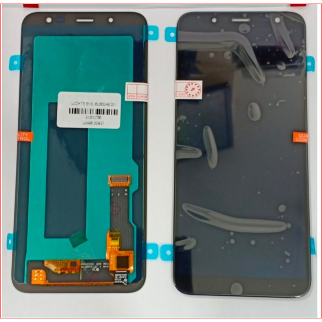 LCD SAMSUNG A6 2018 A600 / SAMSUNG J6 2018 J600  OLED1 FULLSET TOUCHSCREEN BLACK OLED1 / OLED 1 FING