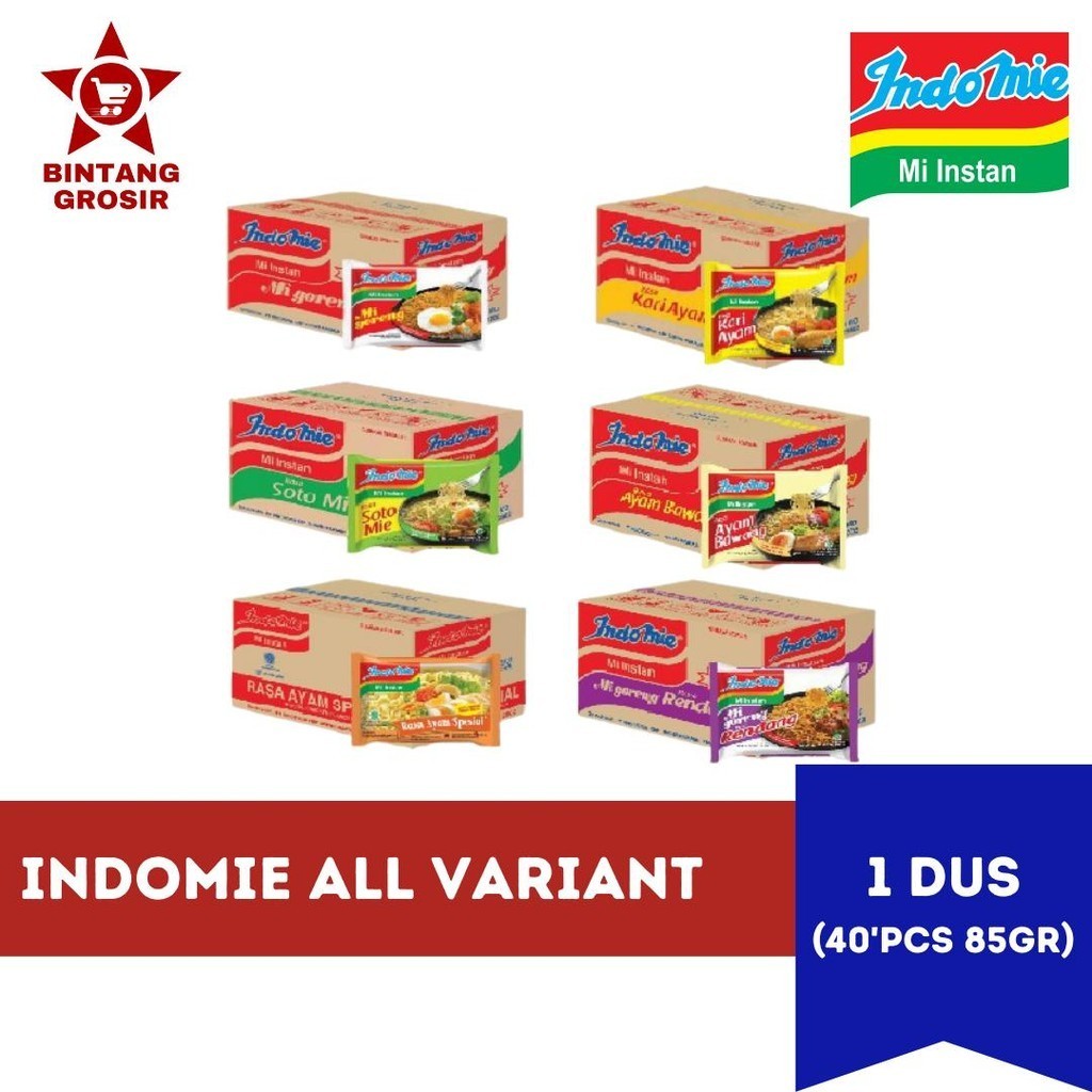 

[10PCS] INDOMIE GORENG SOTO AYAM BAWANG KARI RENDANG ALL VARIAN