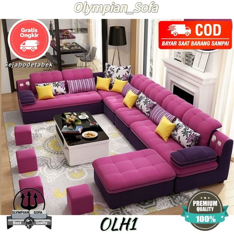 Sofa ruang Tamu Minimalis modern/Sofa Ruang Tamu/kursi sofa/Letter U