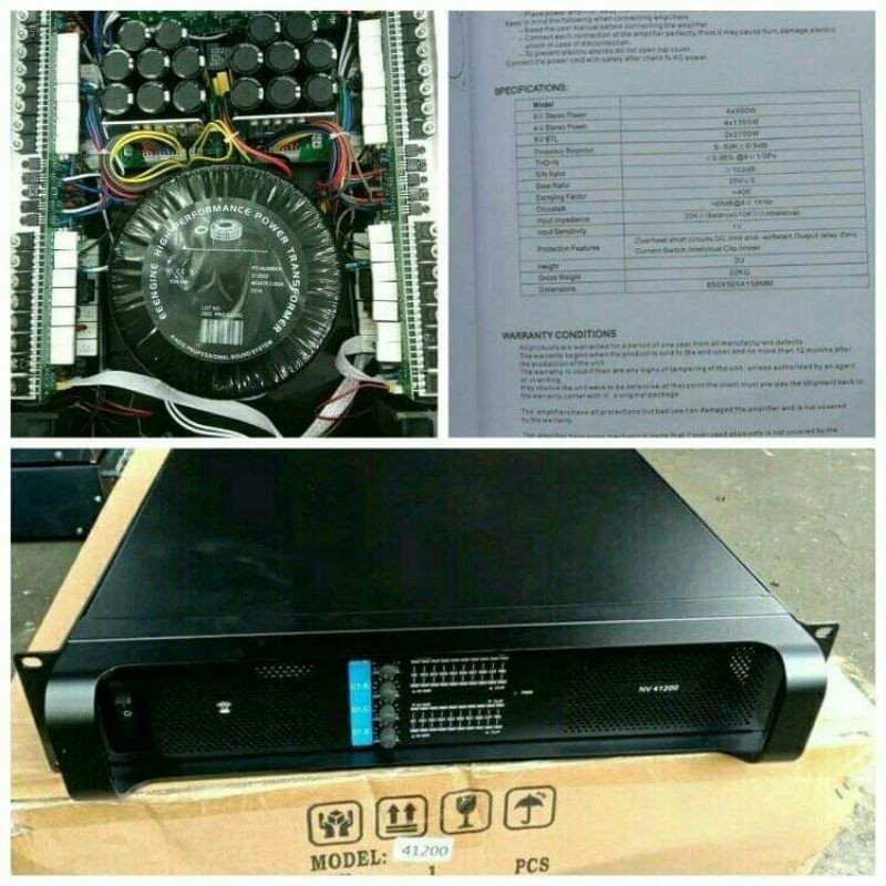 PRMO SALE SPESIAL power nvk 41200 4 chanel original by soundqueen