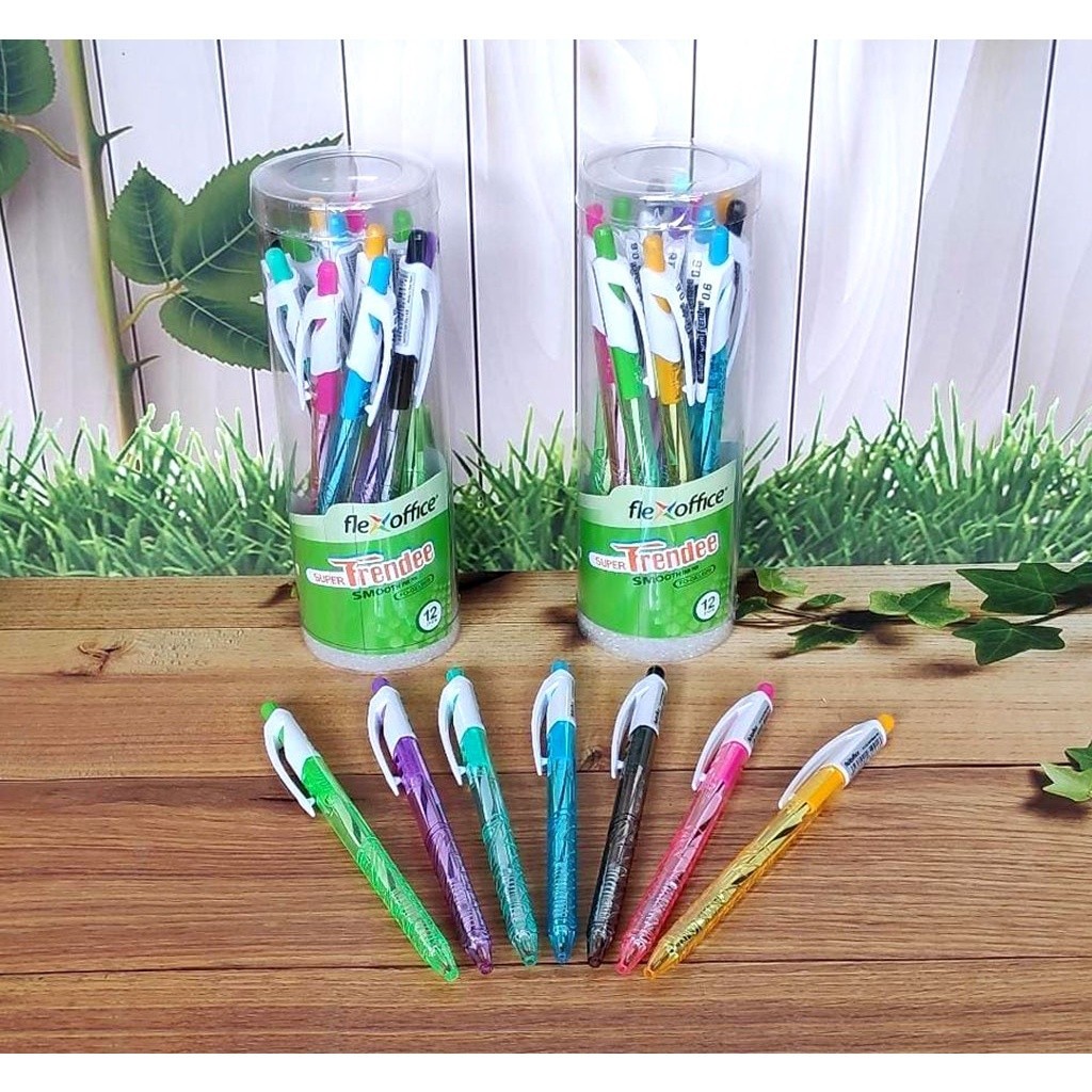 

Pulpen FlexOffice Trendee isi 12pcs Hitam