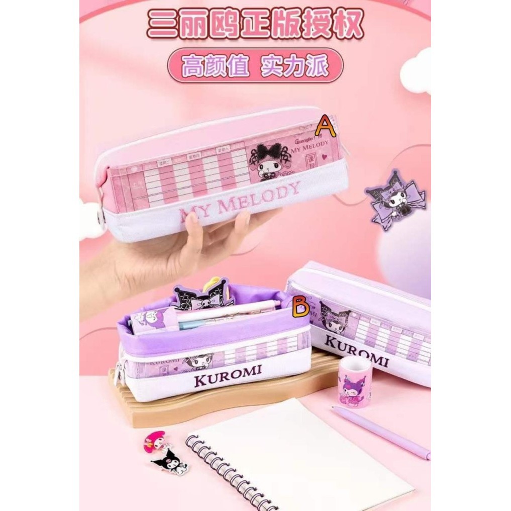 

Andma TEMPAT PENSIL ORI KUROMU MELODY BAHAN KANVAS (20X6X7)