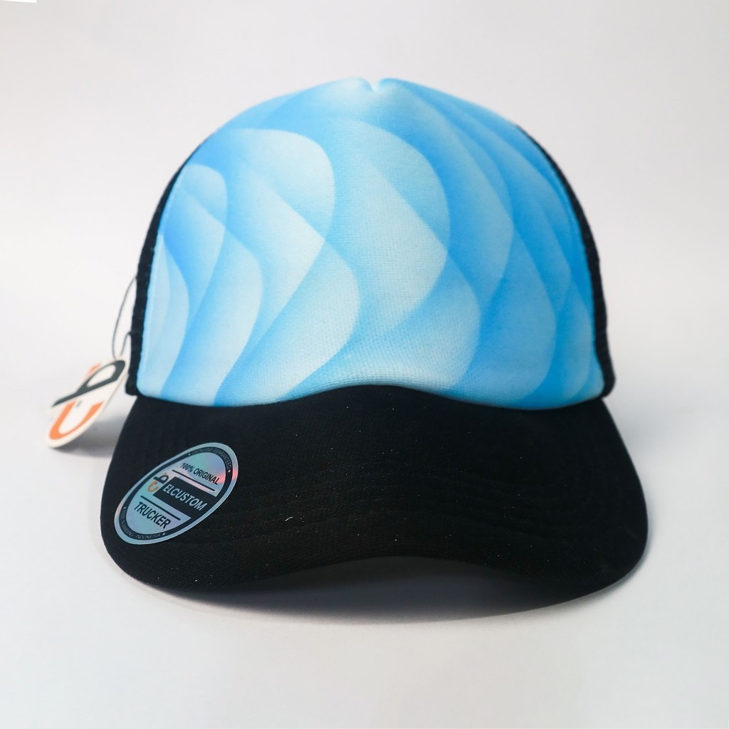 VERTICAL WAVE - Topi Jaring Airbrush / Topi Custom/  Tiedye/ Topi Premium / Topi Trucker / Topi SMA 