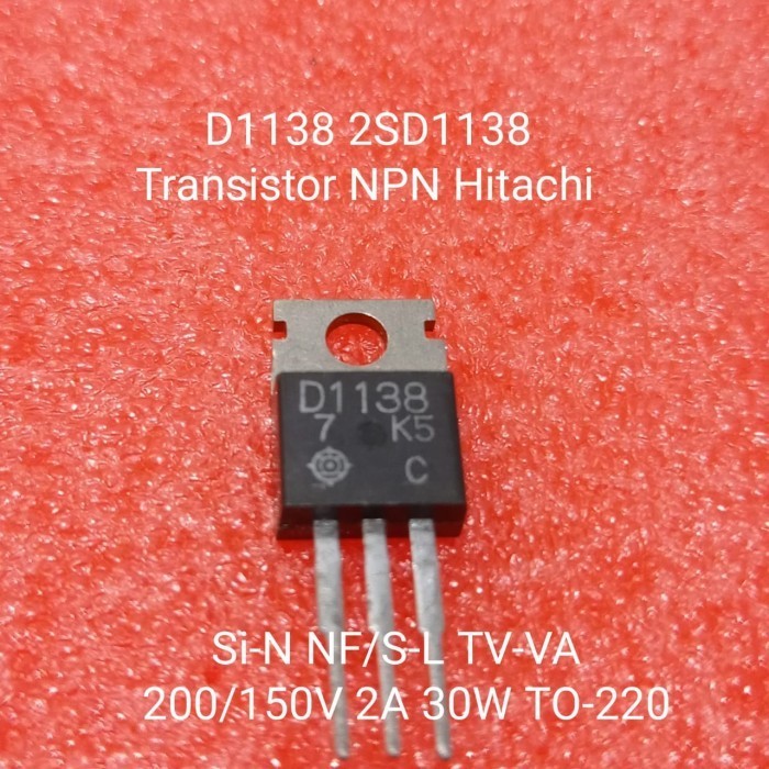 D1138 2SD1138 transistor NPN Hitachi to-220 Spare Parts Electro Components