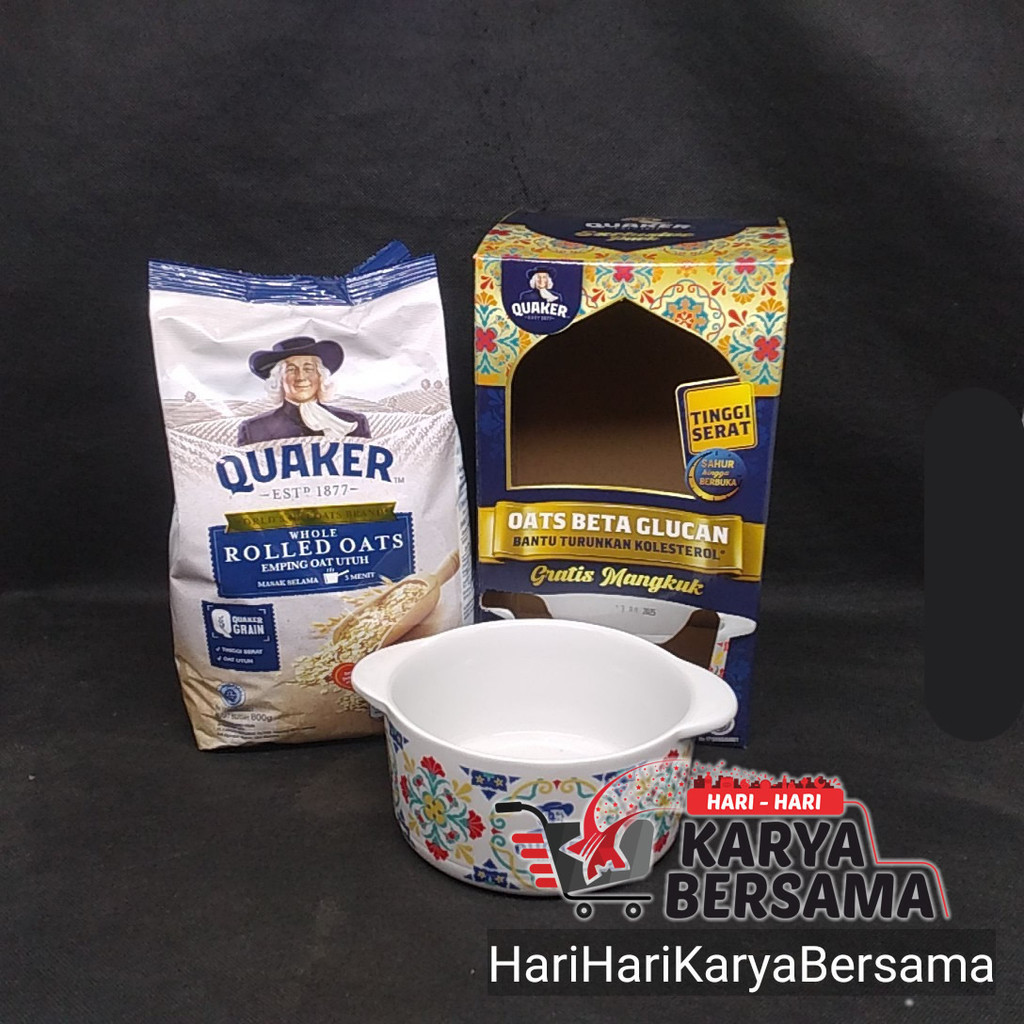 

QUAKER ROLLED OATS CERAL FREE PRETTY BOWL 800GR
