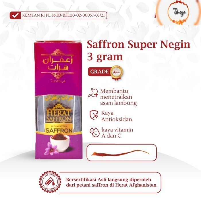 

Saffron Super Negin 3 Gram Grade A Herat Best Quality Safron Afghanist