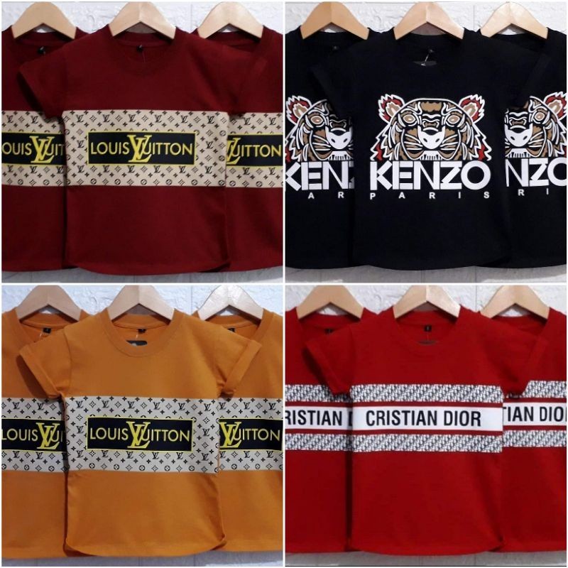 2-12 th Kaos Anak Brand Viral Nineteen Combed Halus