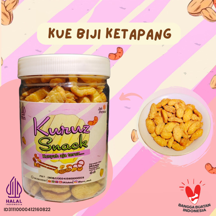 

New Kue Biji Ketapang Kemasan Toples 500gr
