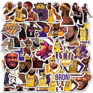 

PROMO25 Stiker Desain NBA basketball superstar Lebron James Tahan Air Untuk Koper Gitar Komputer notebook