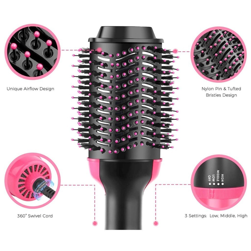 HAIR DRYER 5250 Hair Dryer Blower Brush Hair Dryer Sisir 5250