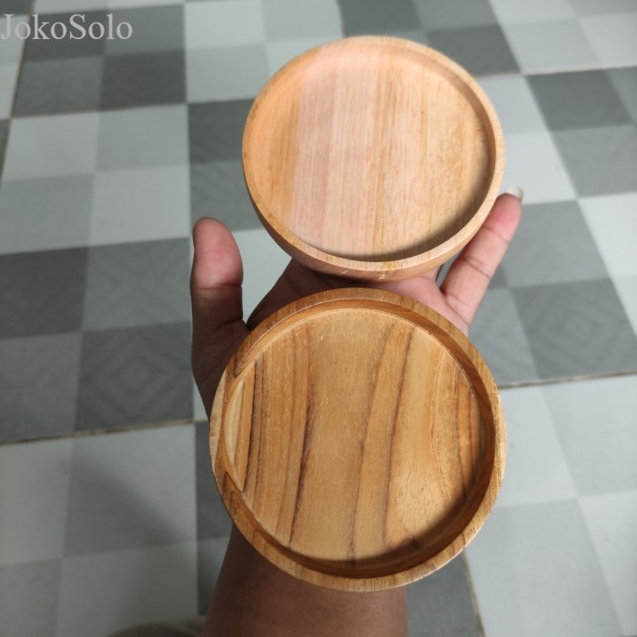 

Tatakan Gelas Kayu / Tatakan Cangkir / Alas Gelas Kayu / Coaster Set - TATAKAN JATI murah