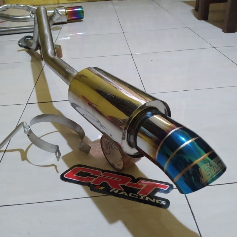 CRT RACING Knalpot mobil sigra, calya, ayla, agya (bolt on)