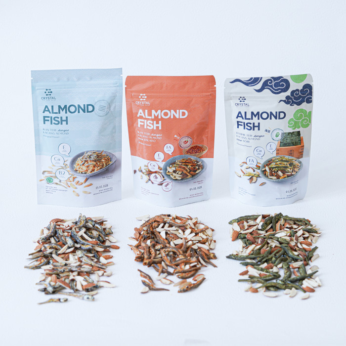 

AUR Set of 3 Pouch Almond Fish Snack (Original, Seaweed, Balado)