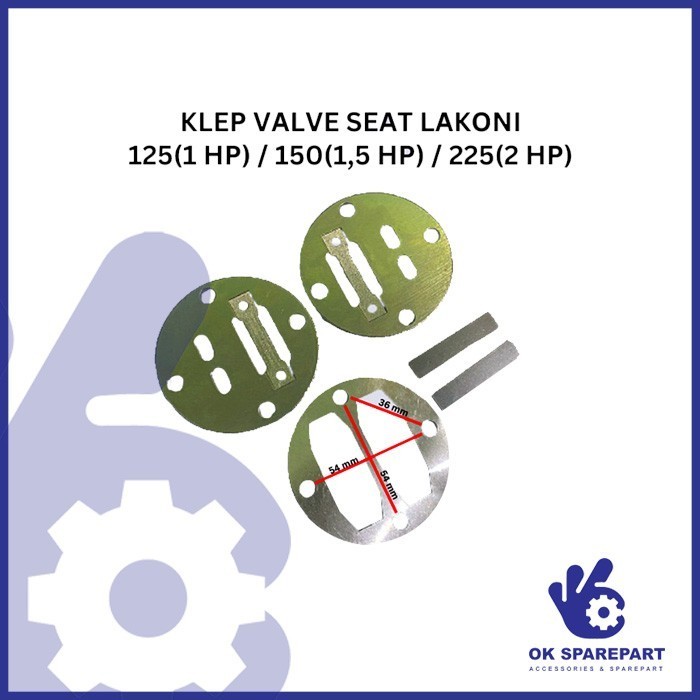 Klep Valve Assy Seat Kompresor Udara LAKONI IMOLA 125 150 225