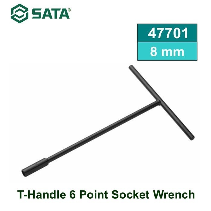 SATA KUNCI T / KUNCI SOCK T / KUNCI MODEL T / T WRENCH 8MM 47701 6PT SATA