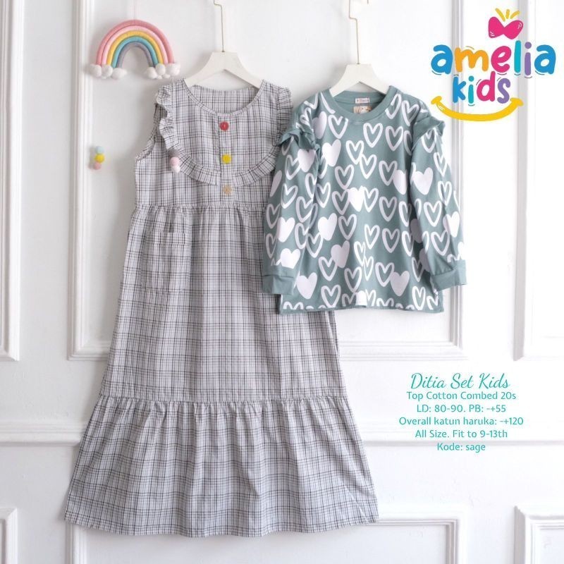 [BISA COD] DITIA SET KIDS BY AMELIA TERMURAH