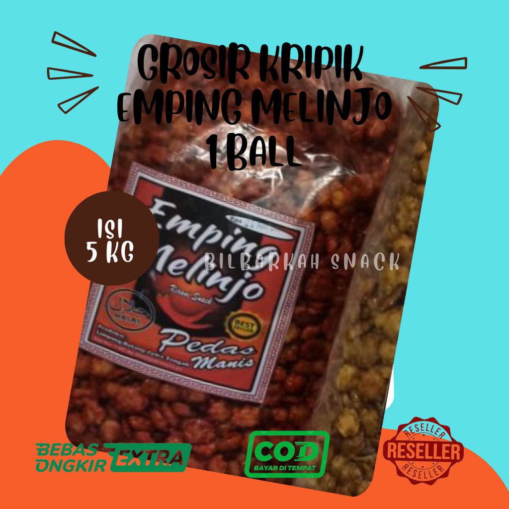 

Promo Emping melinjo pedes manis kemasan 1 ball Gratis Ongkir isi 5 kg