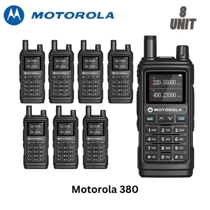 promo terbaru NEW Paket 8 Unit Handy Talky Motorola HX 380 HX380 HT UHF VHF