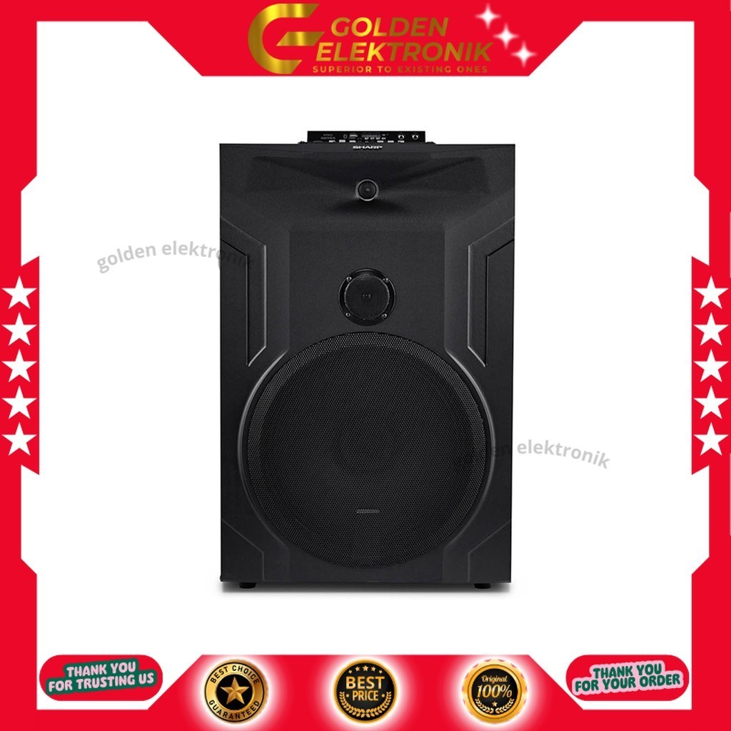 SPEAKER ACTIVE SHARP PRO 15 UBB SPEAKER AKTIF bloetooth mikrofon karaoke usb mp3 radio elektronik