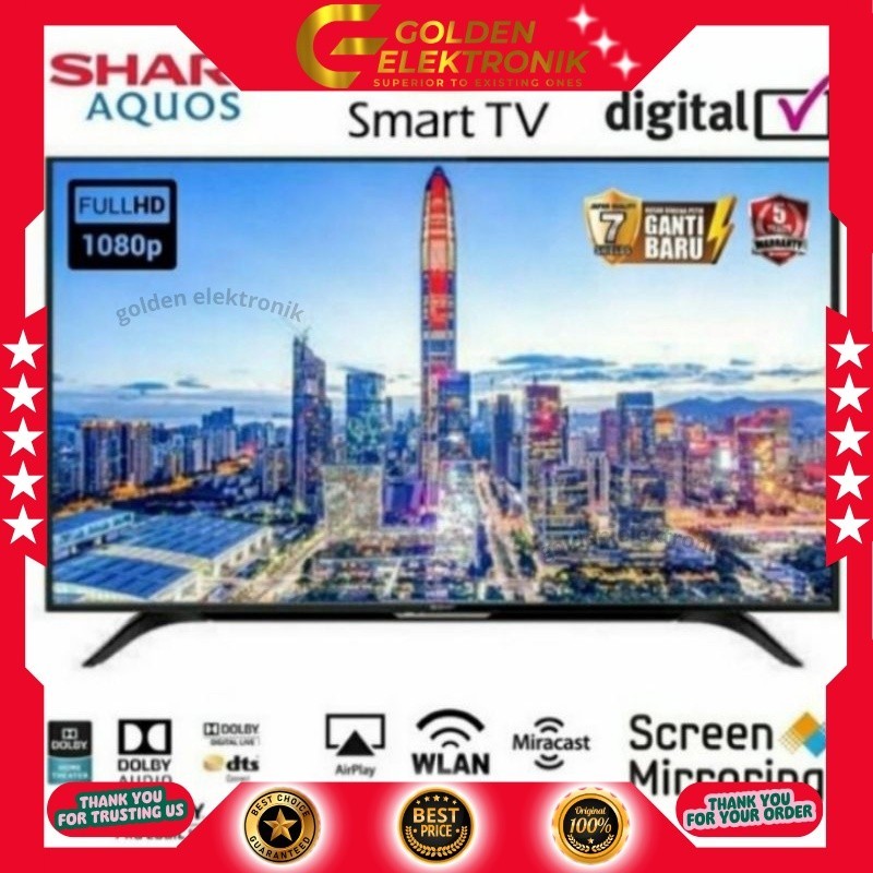 LED TV SHARP 2T-C50AE1i 50 INCH 50AE1I 50AE GARANSI 5 TAHUN SMART TV FULL HD