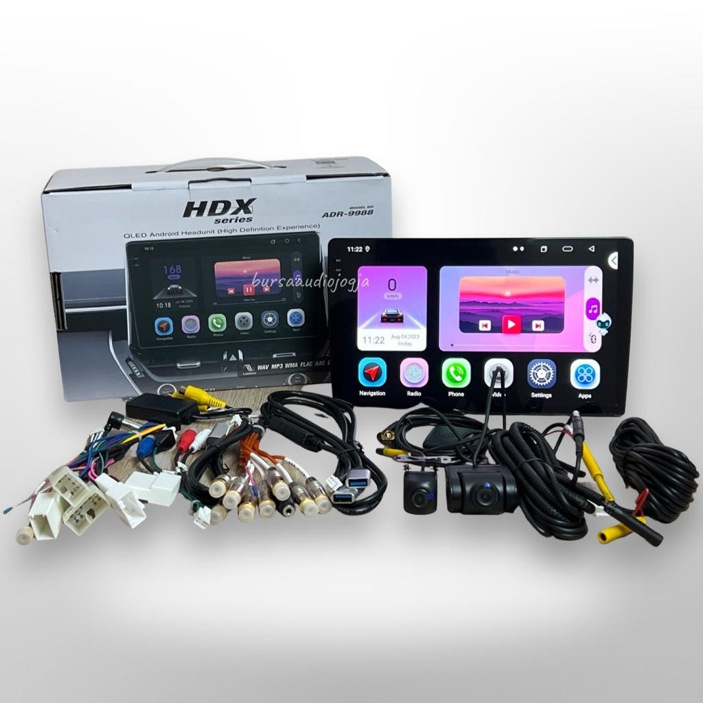Head Unit Android Orca HDX Series ADR- 9988 6/256GB 2K 9,5 Inch Free DVR