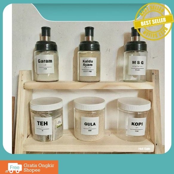 Rak make up/ rak susun kayu/ rak bumbu susun/ rak minimalis/ rak serbaguna/ rak kayu halus