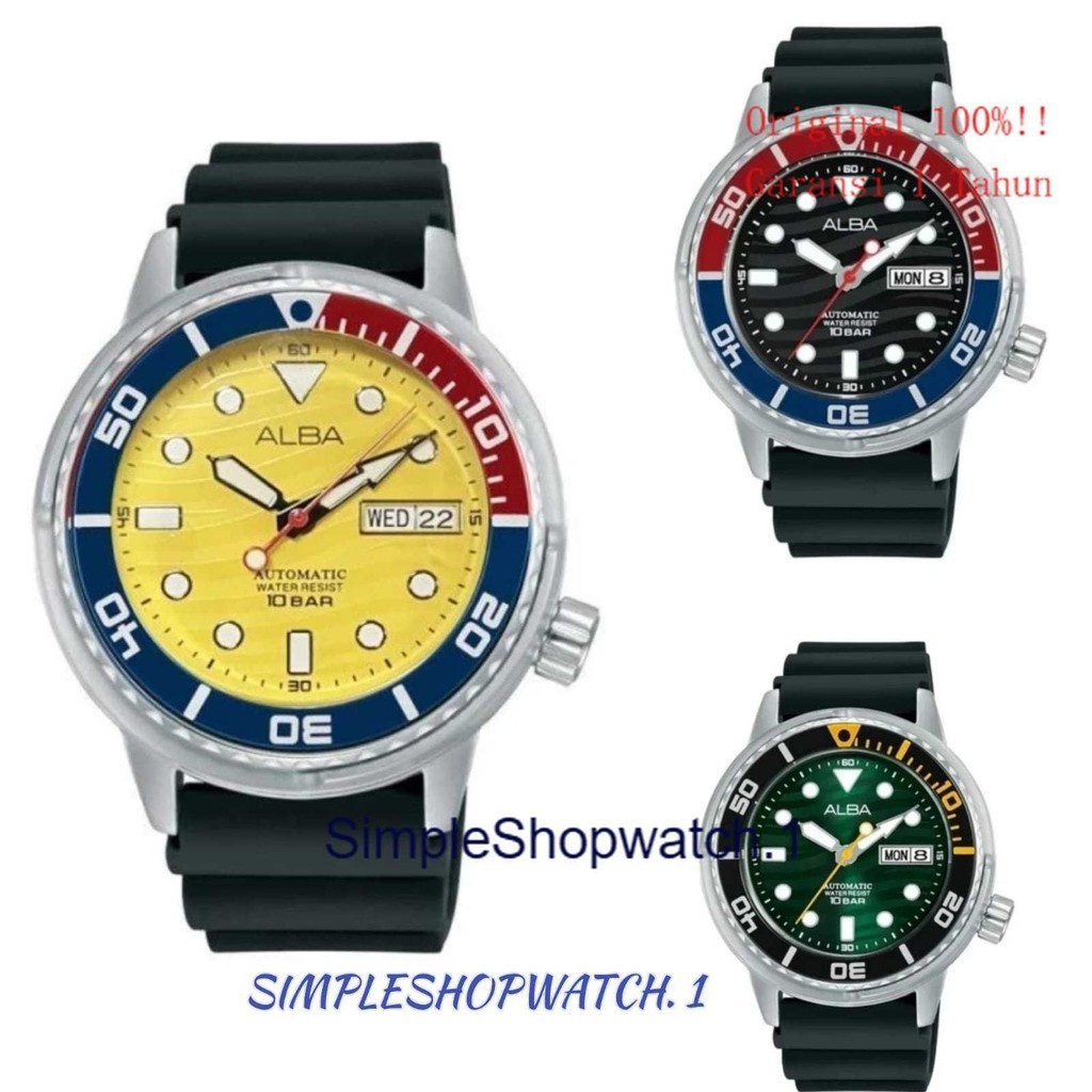Original 100% Jam tangan Pria ALBA AL4351X1 AL4615X1 AL4349X1 AUTOMATIC Garansi Resmi 1TH