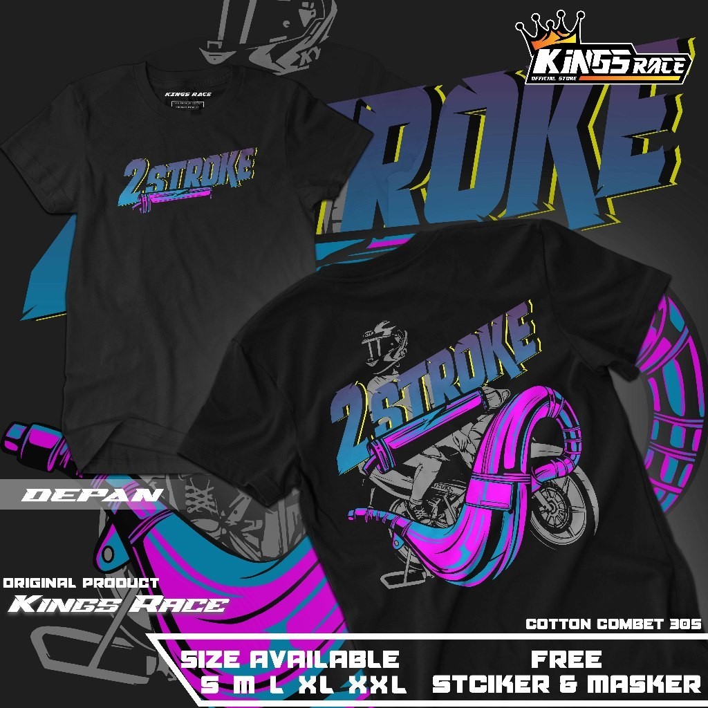 Kaos Racing 2 Stroke | Kaos Motor Knalpot 2 Tak | Kaos Racing Otomotif