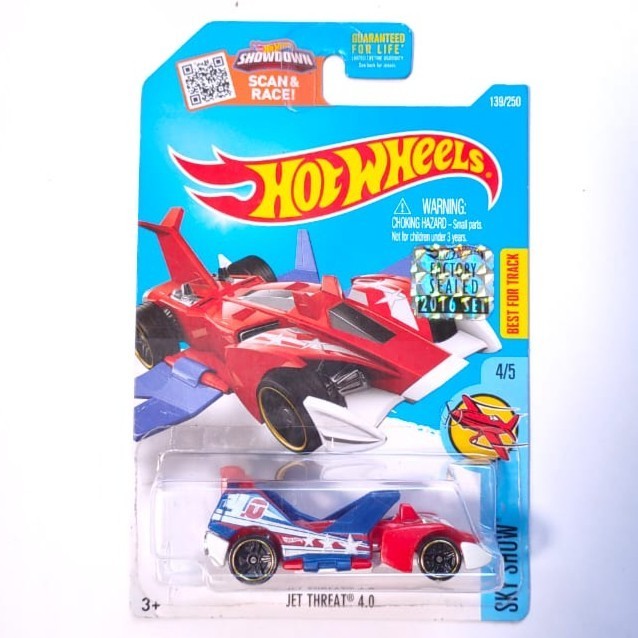 HW Hot Wheels Jet Threat 4.0 merah Factory Sealed -DD24