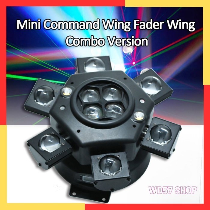 Big Ramadhan Sale Lampu Sorot Disco LED Laser Beam Moving Head Putar RGB DMX Full Color