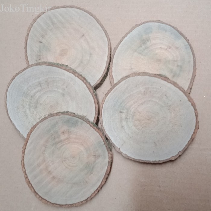 

WOOD SLICE 6-8 CM - POTONGAN KAYU - HIASAN DEKOR murah