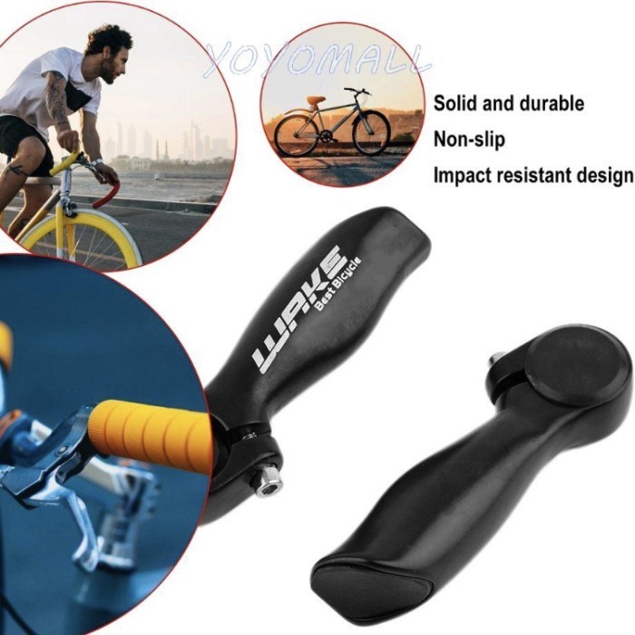 Grip stang Tanduk WAKE sepeda gunung lock on Bar end
