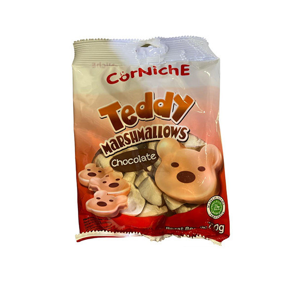 

CORNICHE CHOCOLATE TEDDY MARSHMALLOW 70G