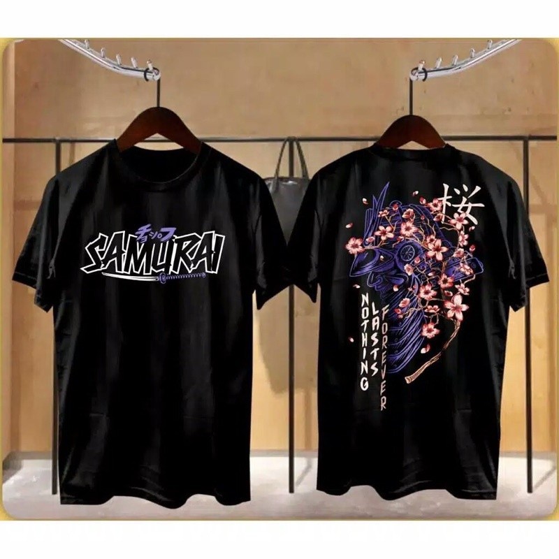 【COD】 【COD】 Hot Selling COD KAOS BAJU T SHIRT DISTRO PRIA WANITA TULISAN TUMBLR SAMURAI X JEPANG JAP