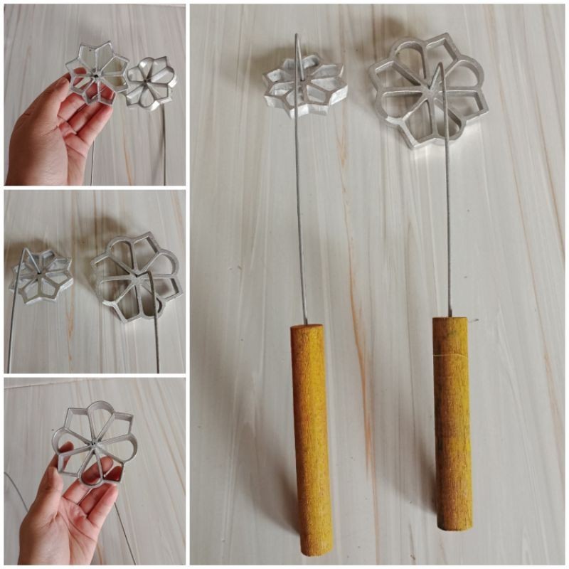 Cetakan kembang goyang kecil dan besar, cetakan kue,cetakan kue kembang goyang