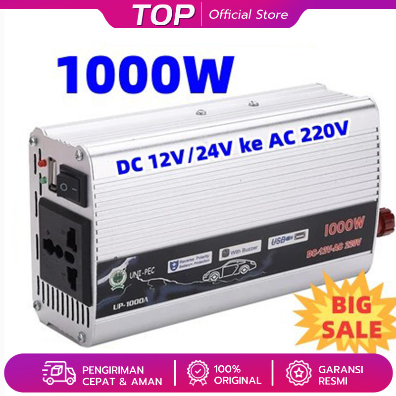 READY YA   Power Inverter 1000 Watt 12 Volt / Inverter 1000W DC 12V to AC 220V Power Inverter DC Ke 