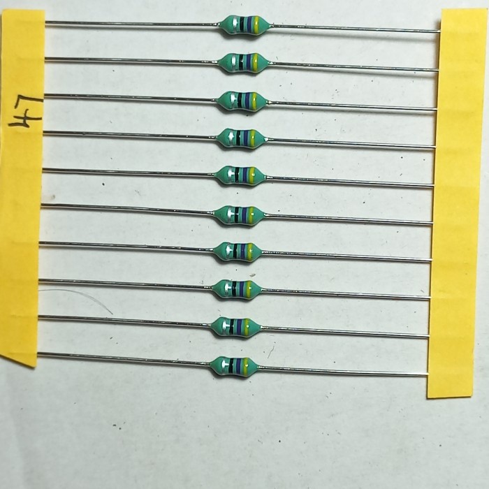 induktor 47uh 1/4watt 1/4w 1/4 original inductor 47 uh lilitan 47mh mh Fajar elektro 2