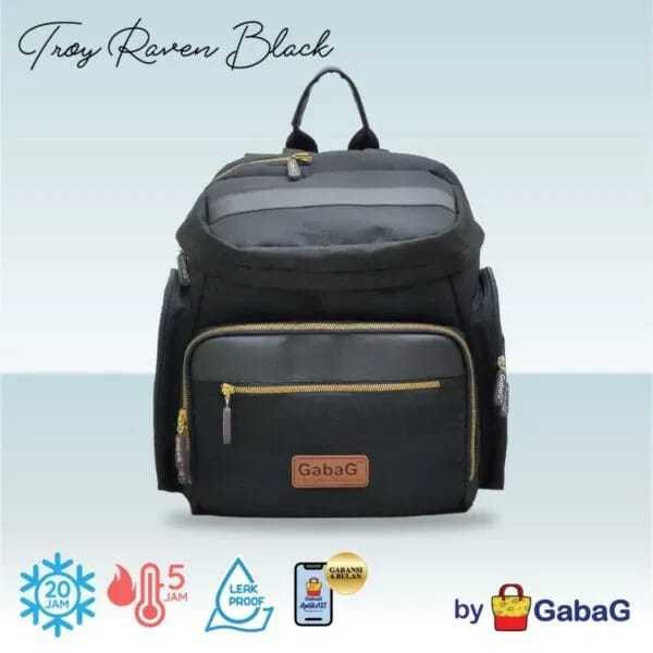 GABAG-COOLER BAG TROY-RAVEN BLACK
