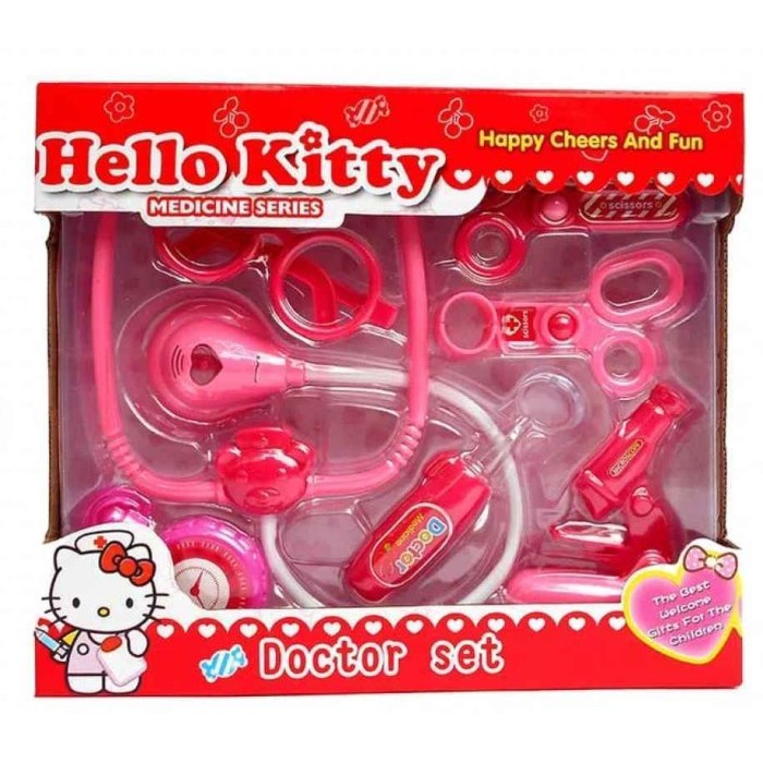 DOCTOR SET HELLO KITTY - MAINAN ANAK DOKTER DOKTERAN