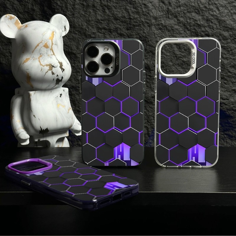 REDMI Case Casing Ponsel Bertema Sarang Lebah Ungu For REDMI NOTE 13 12 13 PRO 10 PRO 8 11 10 12 PRO