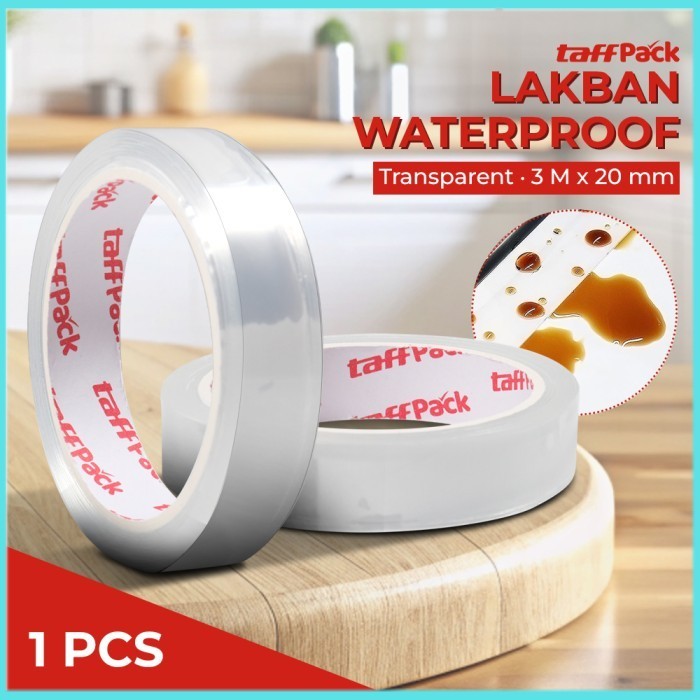 

TaffPACK Lakban Waterproof Dapur Kitchen Sink Seal Tape 3M 20 mm - YK-468 - Transparent - 7RHX5DTP