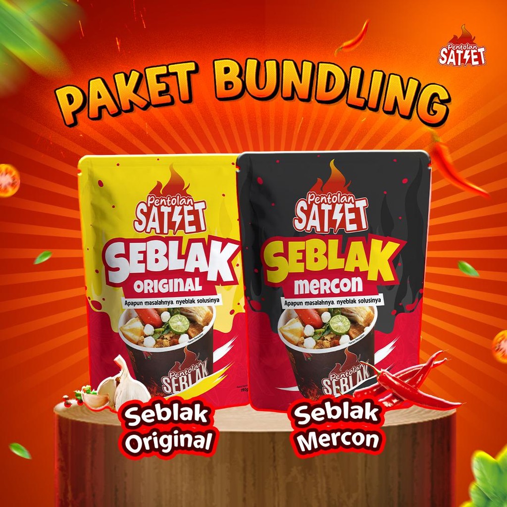 

Pentolan Satset - Paket Bundling Seblak Original dan Mercon