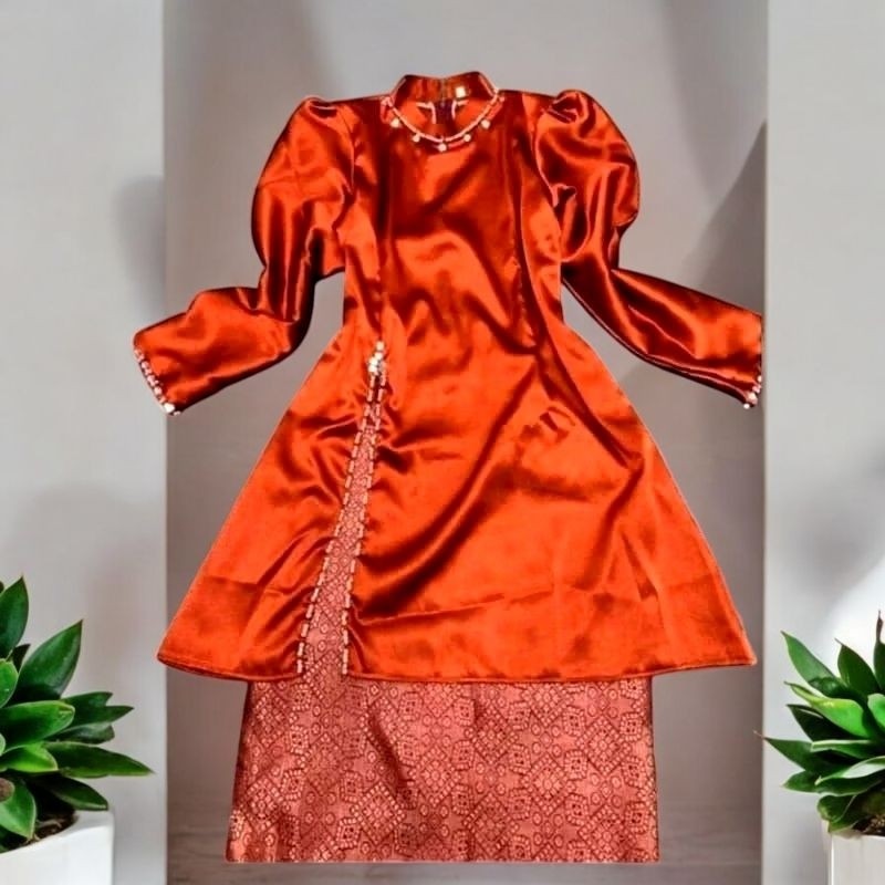 RFB68 baju kurung anak anak melayu rok songket baju kondangan Nurhaliza baju kurung Malaysia