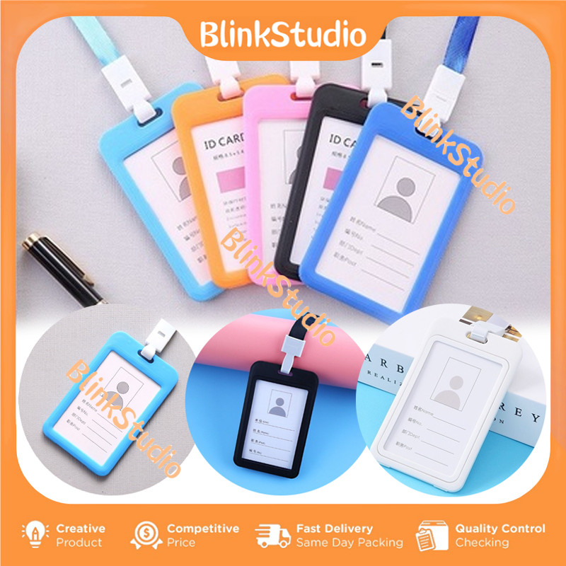 

Gantungan Kartu Nama / Gantungan Kartu Nama Plastik Vertical Lanyard Potrait