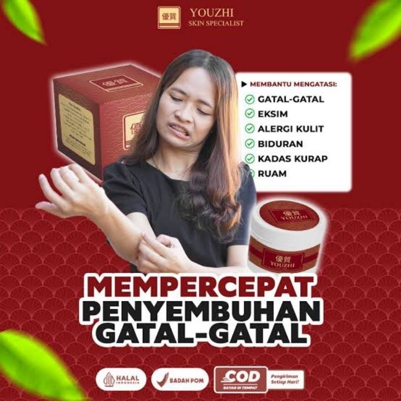 SALEP YOUZHI MEMBANTU MENGATASI GATAL, EKSIM, ALERGI KULIT, BIDURAN, KADAS KURAP, RUAM, SALEP ASLI O