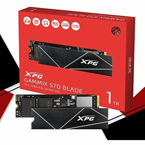 SSD Adata XPG Gammix S70 Blade 2TB 1TB 512GB - NVME PCIe M2.2280 Gen4