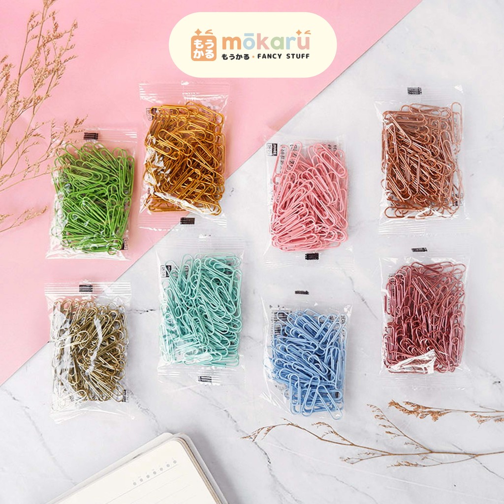 

Color Sprinkle Paper Clip Pack / Klip Penjepit Kertas Warna Warni Lucu Unik Isi 80 Murah