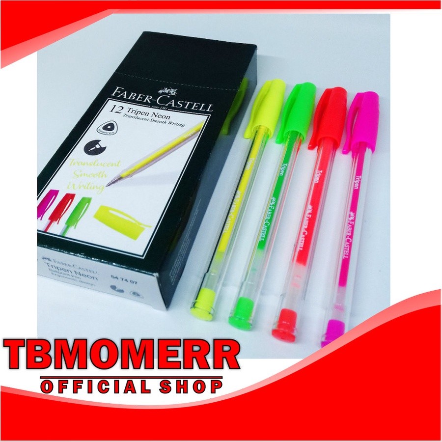 

BALLPEN PULPEN BOLPEN TRIPEN NEON FABER-CASTEL PER PCS